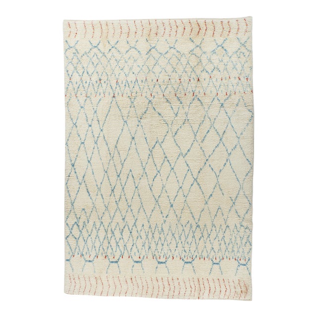 Moroccan Inspired Handwoven Rug 9' X 12'2 For Sale