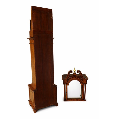 Traditional J.C. Jennens & Sons London England Oak Grandfather Clock For Sale - Image 3 of 10