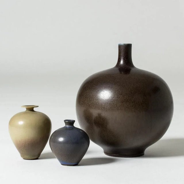 Ceramic Miniature Stoneware Vase by Berndt Friberg for Gustavsberg, 1950s For Sale - Image 7 of 8