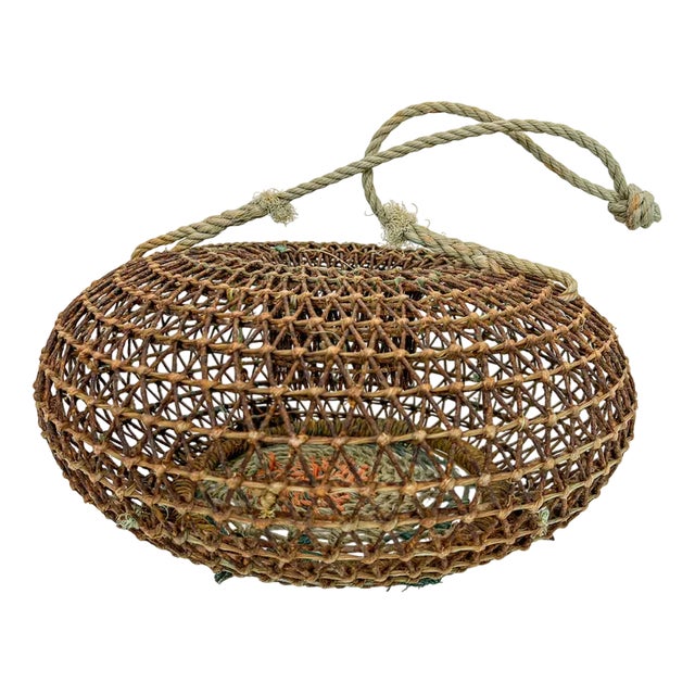 Wire Cage for Shell Fish, 1960s For Sale