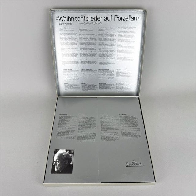 Christmas Porcelain Plate by Bjorn Wiinblad for Rosenthal, 1985 For Sale - Image 9 of 10