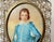 Metal 2 Sided Antique 1800's Miniature Mini Original Painting Portrait the Blue Boy For Sale - Image 7 of 14
