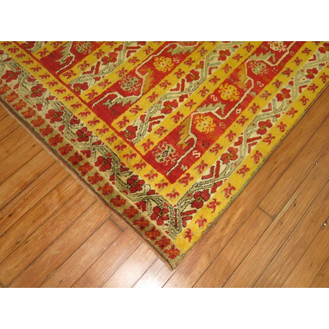 Contemporary Antique Turkish Melas Rug - 3'10" x 6' For Sale - Image 3 of 6