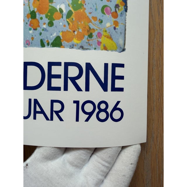 Galerie Moderne Silkeborg Exhibition Poster by Walasse Ting, 1986, in Very Good conditions. Designed 1980 to 1989