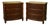 Late 20th Century Pair of Split Bamboo Chests For Sale