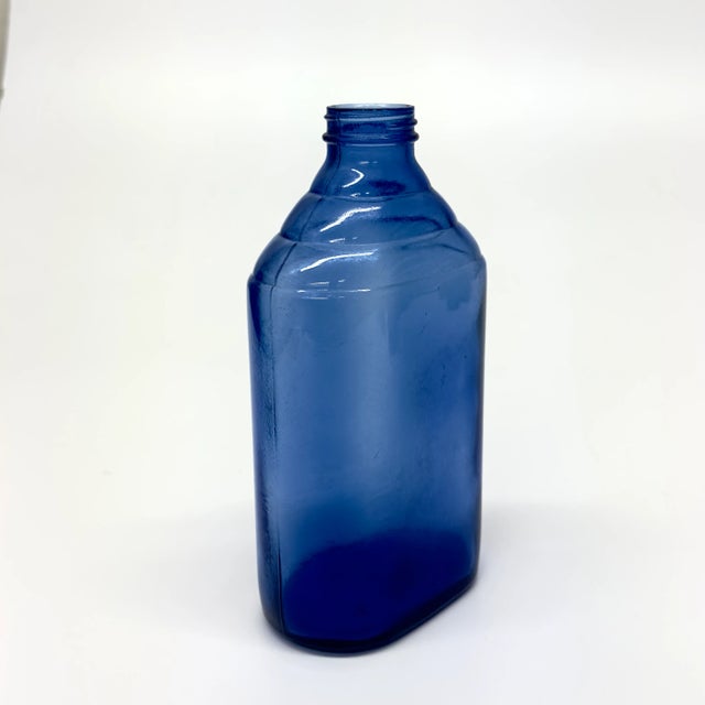 Blue Blue Vintage Apothecary Bottle Curation - Group of 5 For Sale - Image 8 of 11