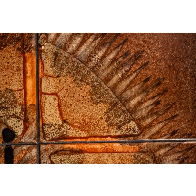 Danish Modern End Table - Accent Table in Teak W/ Ceramic Tile Mosaic Inlay by Johannes Andersen, Denmark, C. 1970's For Sale - Image 12 of 18
