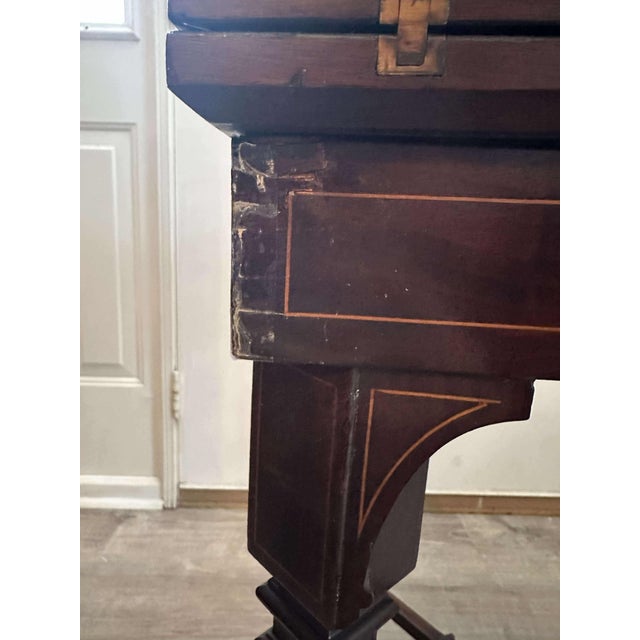 Early 20th Century Louis XVI Style Inlaid Handkerchief Card - Game Table For Sale - Image 12 of 12