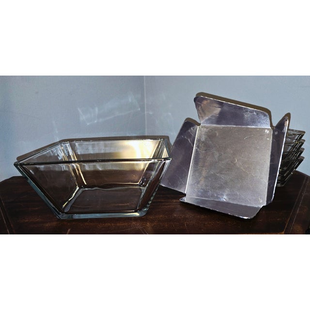 Wendell August Forge Wendell August Forge Hammered Metal & Glass Serving Set – Mid‑Century, Made in Usa (Est. 1923) For Sale - Image 4 of 8