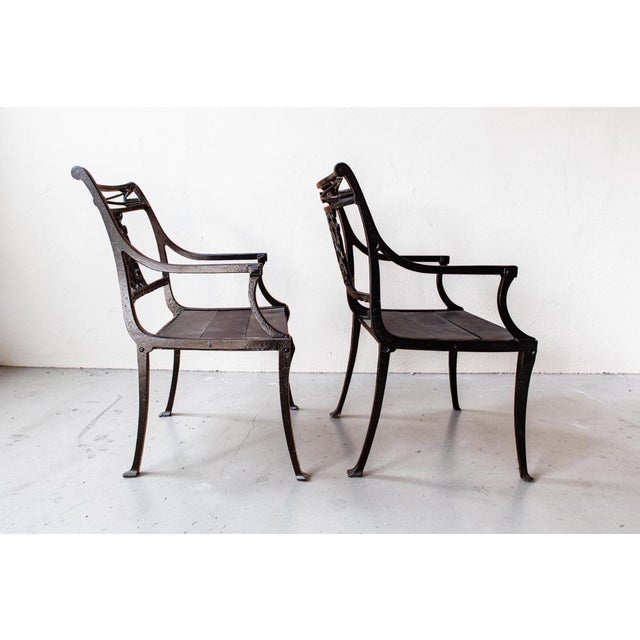 Mid 20th Century Molla Diana the Huntress Powder Coated Iron Chairs — A Pair For Sale - Image 5 of 12