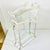 1970s 1970s Mid-Century Boho Chic Coastal Victorian Tole Metal Flat Bar Lattice Plant Stand. For Sale - Image 5 of 13