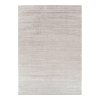 Rug & Kilim’s Oversized Textural Rug in Solid Taupe and White Tones and Striae - 12x17 For Sale