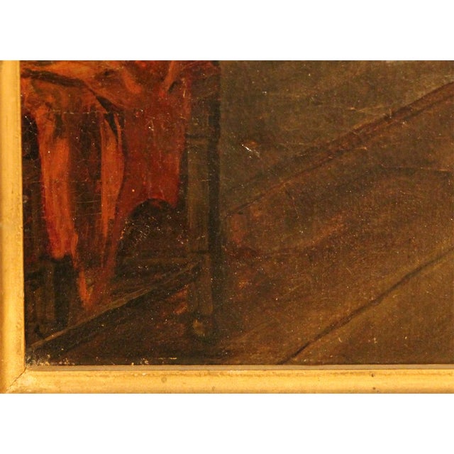 Dutch Family Scene, 17th Century, Oil Painting on Canvas, Framed For Sale - Image 9 of 12