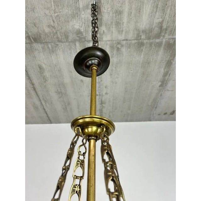 Jugendstil Hanging Lamp, 1890s For Sale - Image 4 of 11