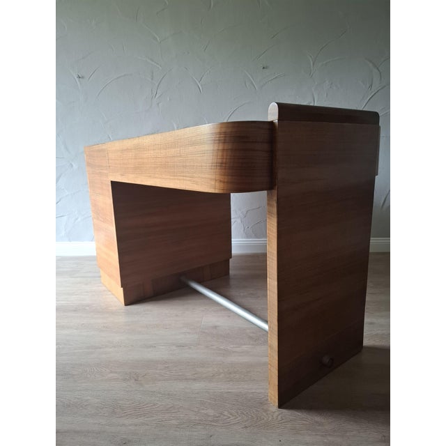 Vintage French Art Deco Desk, 1940 For Sale - Image 4 of 7