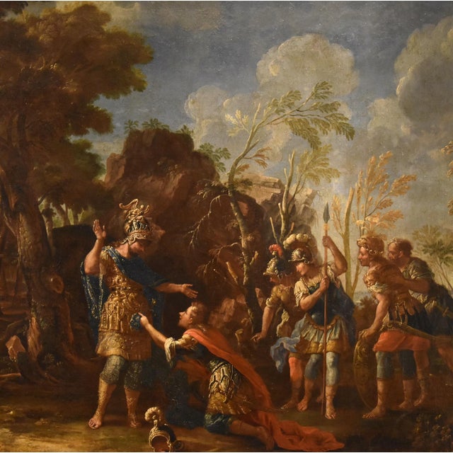 Rococo Francesco Fontebasso, Alexander the Great, 1760, Oil on Canvas For Sale - Image 3 of 16