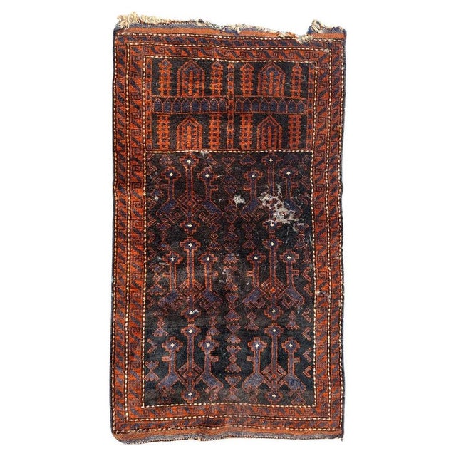 Vintage Tribal Baluch Rug from Bobyrugs, 1940s For Sale - Image 14 of 14