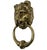 Antique English Brass Lion Door Knocker For Sale - Image 6 of 10
