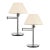 Pair of Walter Von Nessen Chrome Swing Arm Table Lamps For Sale