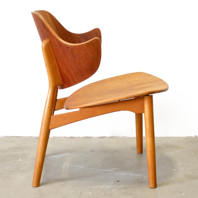 Randers Møbelfabrik Randers Stolefabrik Model #307 Teak & Beech Chair Designed by Jens Hjorth For Sale - Image 4 of 8