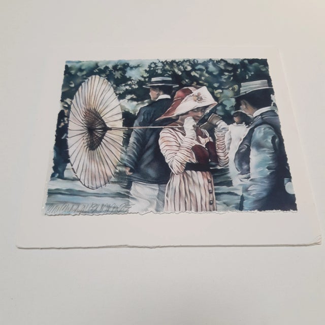 Late 20th Century Iris Giclee Art Print of Flapper Girl on the Street For Sale - Image 5 of 5