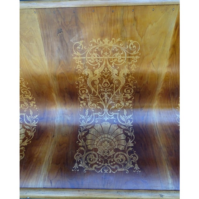 Curved Wood Bistro Bench by DG Fischel France, 1930 For Sale - Image 11 of 15