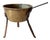 Antique Brass and Iron Three-Legged Hearth Cooking Pan For Sale