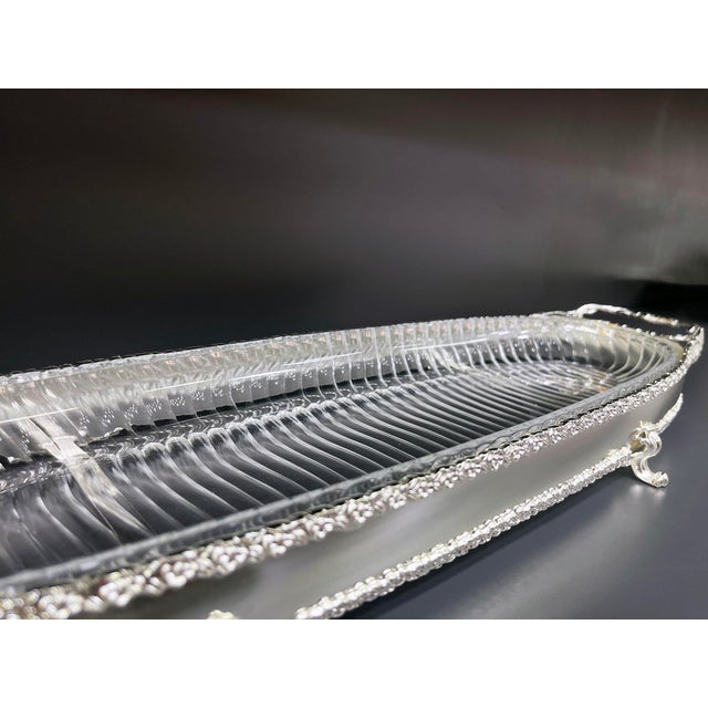 Oval Brass Serving Trays with Handles, Set of 4 For Sale - Image 5 of 8