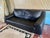 Nicoletti Black Leather Modern Couch For Sale - Image 12 of 16