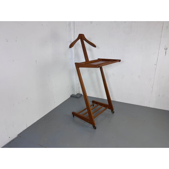 Mid-Century Modernist Wooden Zigzag Valet Stand from Opal, 1950s For Sale - Image 12 of 12