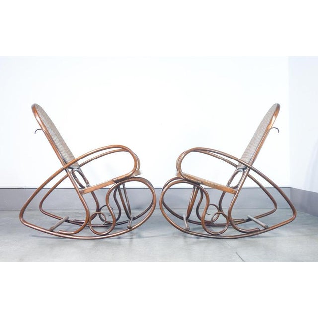 19th Century Wooden Rocking Chairs, Set of 2 For Sale - Image 15 of 18