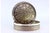 Metal Circular Silver Box with Floral Reliefs For Sale - Image 7 of 8