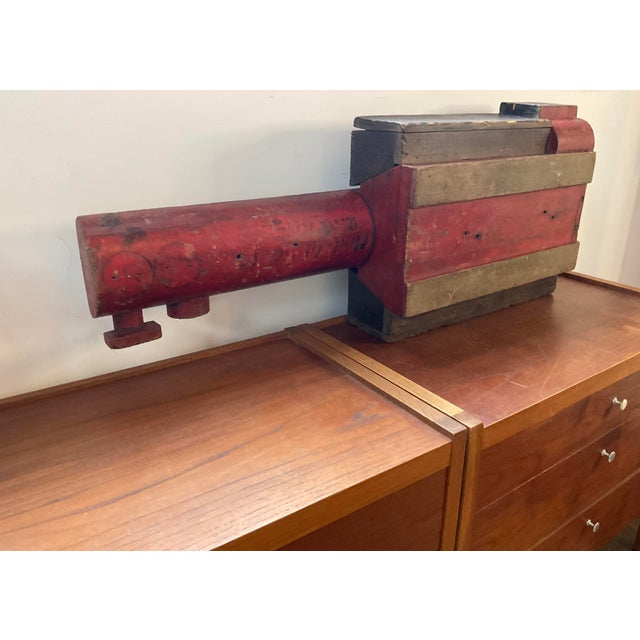 Antique Large Foundry Mold in Red For Sale - Image 15 of 18