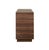 Worlds Away Matthew Izzo Home Nayla Walnut Two Drawer Side Table With Brass Drawer Pulls For Sale - Image 4 of 6