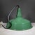 Industrial Smoot-Holman Enameled 18" Porcelain Green Industrial Pendant Light c.1930 For Sale - Image 3 of 5