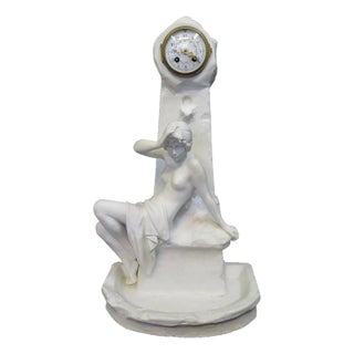 Vintage Emmanuel Villains Porcelain Clock For Sale