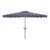 Elegant 6.5x10 Rectangle Umbrella - Navy/White For Sale