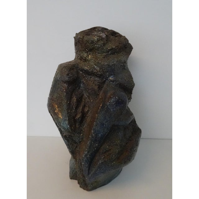 Abstract Belgian Ceramic Sculpture of Mother with Child by Paul De Bruyne, 1960s For Sale - Image 13 of 18