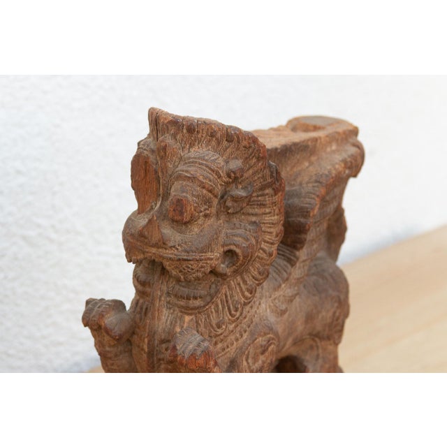 Striking Antique Yali Architectural Corbel For Sale In Los Angeles - Image 6 of 7