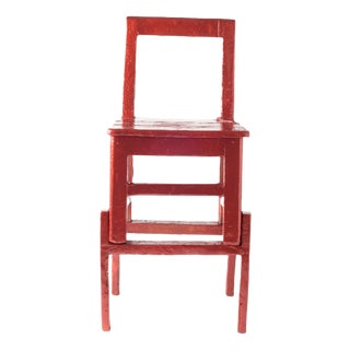 Red No 01 Extended Stool by Studio Wieki Somers For Sale