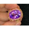 Bochic "Orient" Vintage Diamond, Amethyst & Sapphire Ring Set In 18K Gold & Silver For Sale - Image 16 of 18