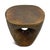 Contemporary Modern Brass Bronzed Finish Hole Side Table For Sale - Image 3 of 8