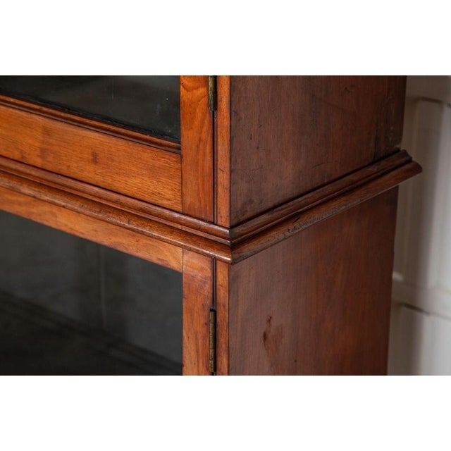 Large Antique English Mahogany Glazed Library Bookcase, 1870 For Sale - Image 13 of 18