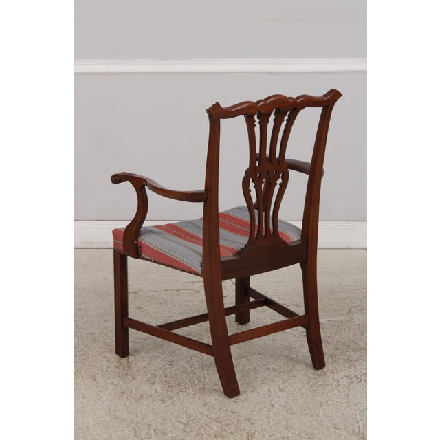1970s Set of 8 Baker Mahogany Dining Chairs For Sale - Image 5 of 18