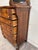 Antique American Empire Walnut Veneer Chest Bureau Dresser With Mirror For Sale - Image 9 of 12