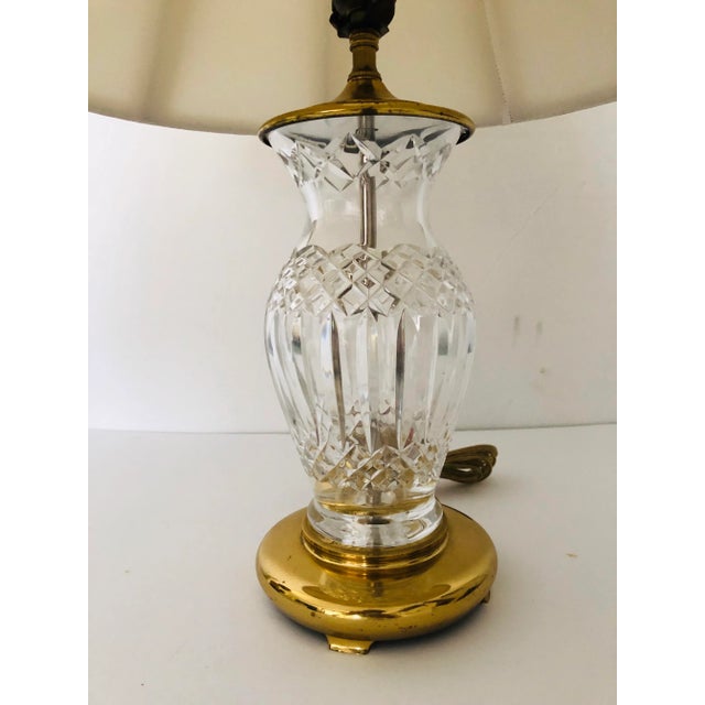 Waterford Crystal Solid Brass Table Lamp W/Shade Chairish