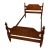 Vintage 1950’s Colonial or Early American Solid Maple Twin Bed With Turned Balusters For Sale