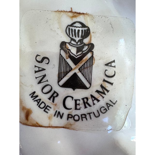 White Made in Portugal Snail Motif Petite Escargot Planter Cache Pot For Sale - Image 8 of 11