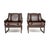A stylish and extremely comfortable pair of vintage armchairs by Torbjorn Afdal for Bruksbo. They were made in Norway,...