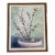 Vintage Asian Chinoiserie Cherry Blossom Watercolor Painting For Sale